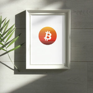 The Bitcoin Retro Sun